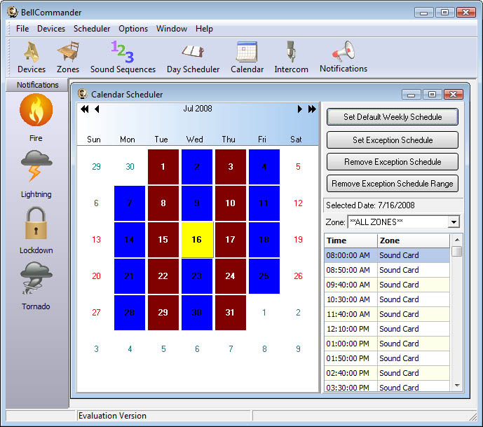 BellCommander Network Intercom System screenshot